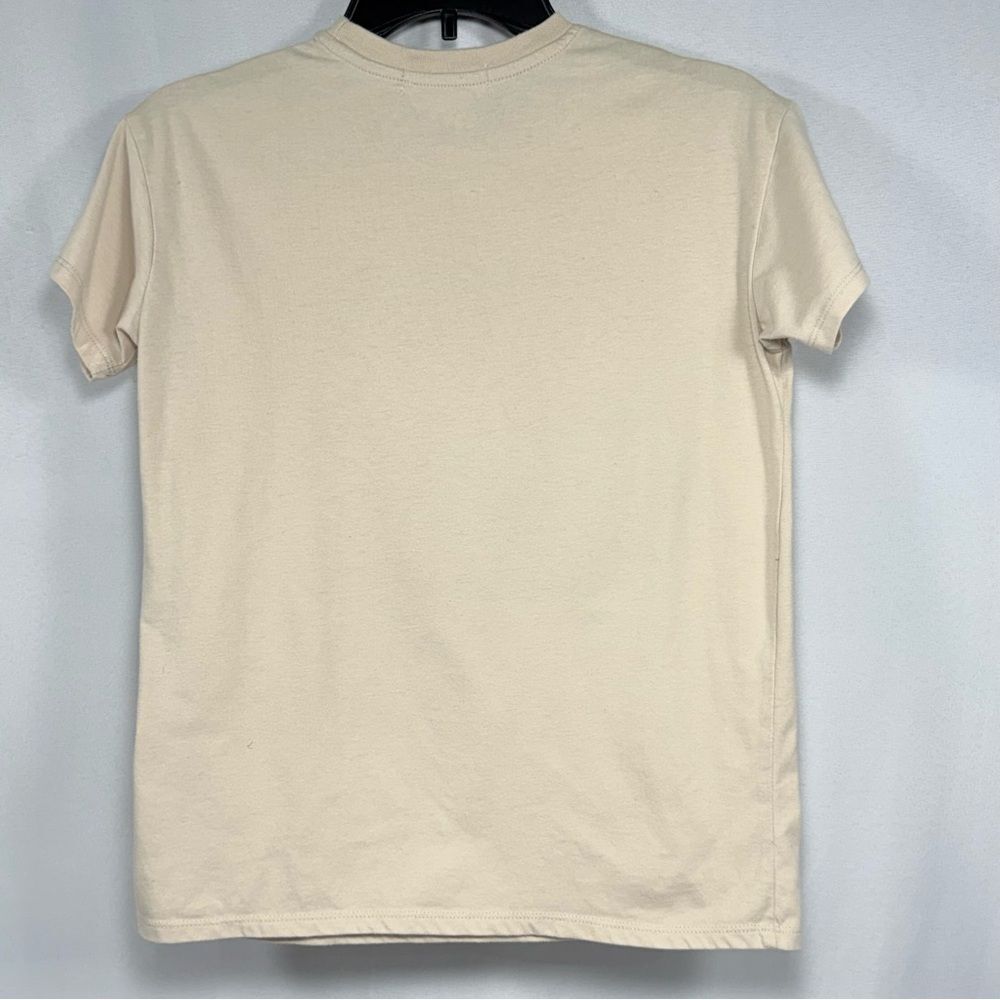 Retro Boho No Comment Girls Cream Cotton Blend Sunshine Graphic Tee Size 14 - Picture 3 of 8